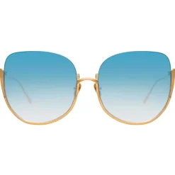 Linda Farrow Sunglasses & Eyewear-- 847 C5 Oversized Sunglasses - Rose Gold - Eyewear - Avvenice