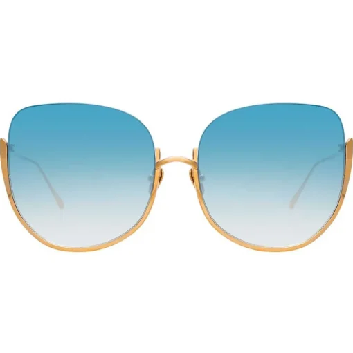 Linda Farrow Sunglasses & Eyewear-- 847 C5 Oversized Sunglasses - Rose Gold - Eyewear - Avvenice
