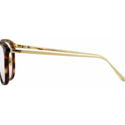 Linda Farrow Sunglasses & Eyewear-- 222 C12 Rectangular Optical Frames - Tortoiseshell - Eyewear - Avvenice