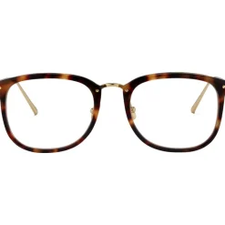Linda Farrow Sunglasses & Eyewear-- 222 C12 Rectangular Optical Frames - Tortoiseshell - Eyewear - Avvenice
