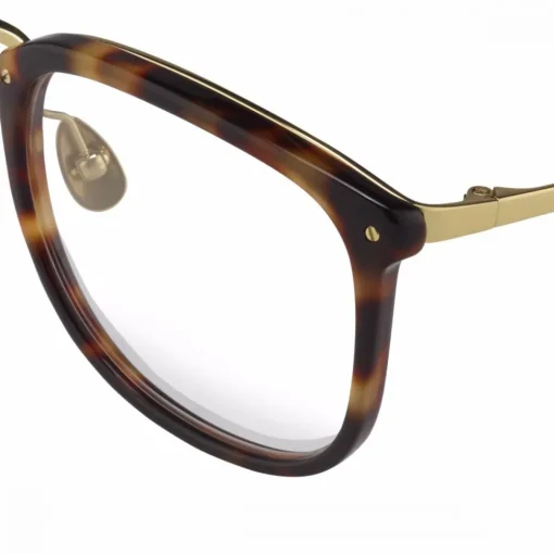 Linda Farrow Sunglasses & Eyewear-- 222 C12 Rectangular Optical Frames - Tortoiseshell - Eyewear - Avvenice