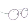 Linda Farrow Sunglasses & Eyewear-- 239 C63 Round Optical Frames - Milky Purple - Eyewear - Avvenice