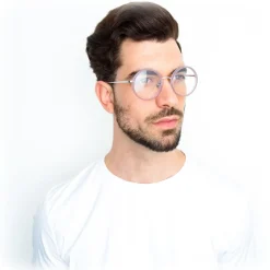 Linda Farrow Sunglasses & Eyewear-- 239 C63 Round Optical Frames - Milky Purple - Eyewear - Avvenice