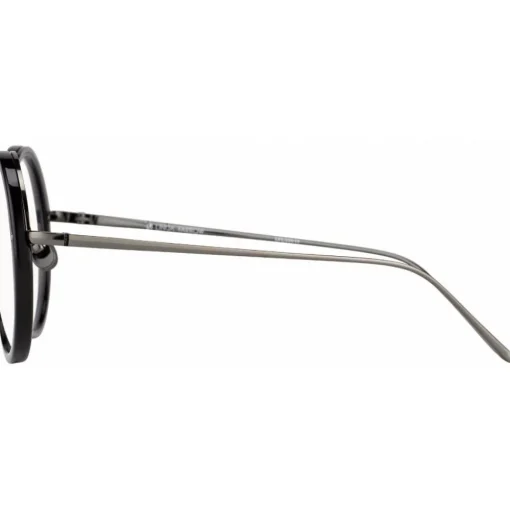 Linda Farrow Sunglasses & Eyewear-- 239 C19 Round Optical Frames - Black - Eyewear - Avvenice