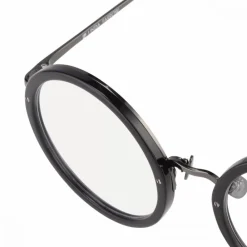 Linda Farrow Sunglasses & Eyewear-- 239 C19 Round Optical Frames - Black - Eyewear - Avvenice
