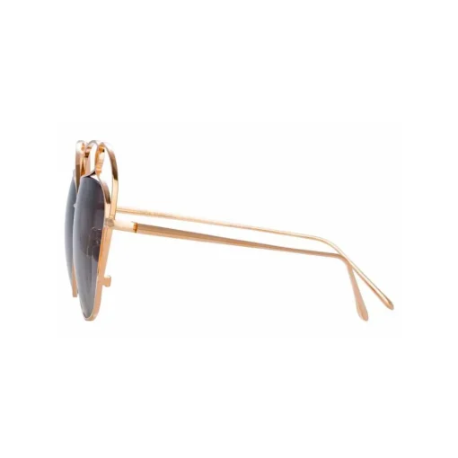 Linda Farrow Sunglasses & Eyewear-- 853 C3 Round Sunglasses - Rose Gold - Eyewear - Avvenice