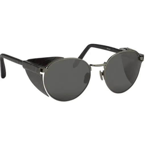 Linda Farrow Sunglasses & Eyewear-- 300 C11 Round Sunglasses - Titanium - Eyewear - Avvenice
