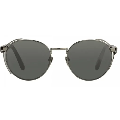 Linda Farrow Sunglasses & Eyewear-- 300 C11 Round Sunglasses - Titanium - Eyewear - Avvenice