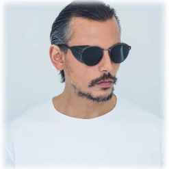 Linda Farrow Sunglasses & Eyewear-- 300 C11 Round Sunglasses - Titanium - Eyewear - Avvenice