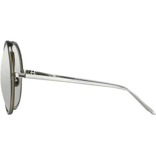 Linda Farrow Sunglasses & Eyewear-- 457 C12 Round Sunglasses - Truffle - Eyewear - Avvenice