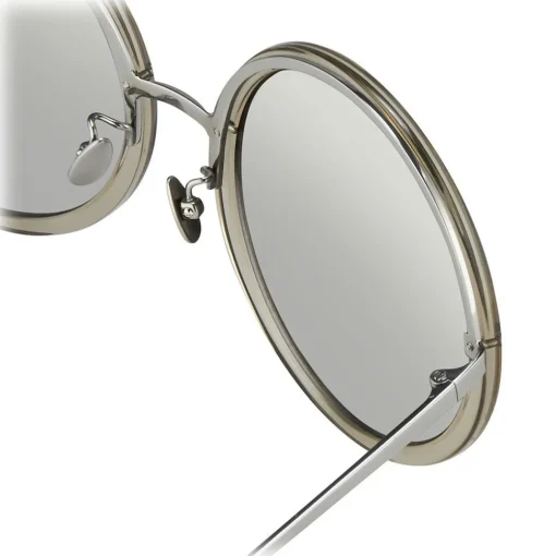 Linda Farrow Sunglasses & Eyewear-- 457 C12 Round Sunglasses - Truffle - Eyewear - Avvenice