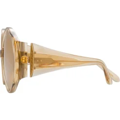 Linda Farrow Sunglasses & Eyewear-- 714 C6 Round Sunglasses - Dew - Eyewear - Avvenice