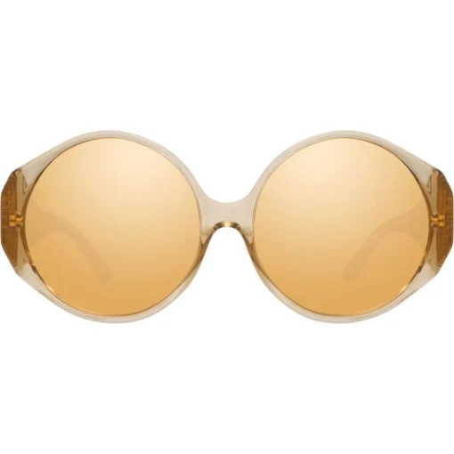 Linda Farrow Sunglasses & Eyewear-- 714 C6 Round Sunglasses - Dew - Eyewear - Avvenice