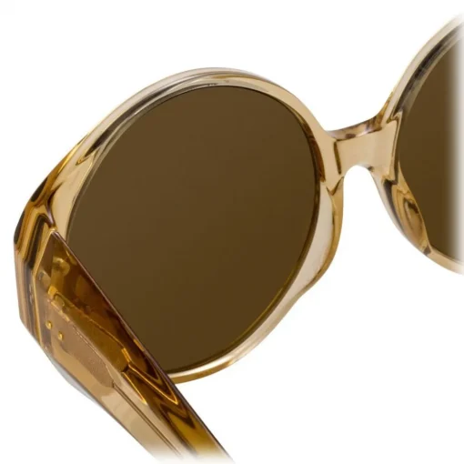 Linda Farrow Sunglasses & Eyewear-- 714 C6 Round Sunglasses - Dew - Eyewear - Avvenice