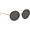 Linda Farrow Sunglasses & Eyewear-- 239 C11 Round Sunglasses - Black - Eyewear - Avvenice