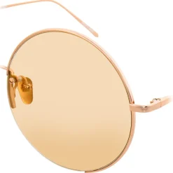 Linda Farrow Sunglasses & Eyewear-- 626 C7 Square Sunglasses - Rose Gold - Eyewear - Avvenice