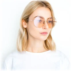 Linda Farrow Sunglasses & Eyewear-- 626 C7 Square Sunglasses - Rose Gold - Eyewear - Avvenice