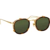 Linda Farrow Sunglasses & Eyewear-- 743 C5 Square Sunglasses - Tortoiseshell - Eyewear - Avvenice