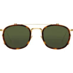 Linda Farrow Sunglasses & Eyewear-- 743 C5 Square Sunglasses - Tortoiseshell - Eyewear - Avvenice