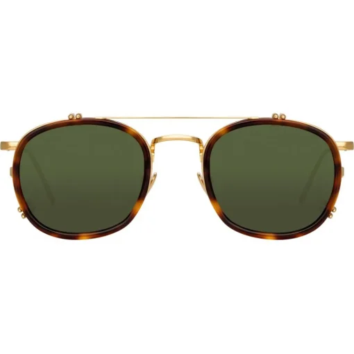 Linda Farrow Sunglasses & Eyewear-- 743 C5 Square Sunglasses - Tortoiseshell - Eyewear - Avvenice