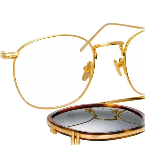 Linda Farrow Sunglasses & Eyewear-- 743 C5 Square Sunglasses - Tortoiseshell - Eyewear - Avvenice