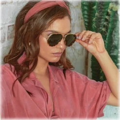 Linda Farrow Sunglasses-- Abel Aviator Sunglasses in Tortoiseshell - LFL1118C2SUN - Eyewear - Avvenice