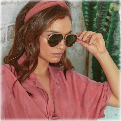 Linda Farrow Sunglasses-- Abel Aviator Sunglasses in Tortoiseshell - LFL1118C2SUN - Eyewear - Avvenice
