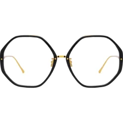 Linda Farrow Sunglasses-- Alona Oversized Optical Glasses in Black - LFL901C10OPT - Eyewear - Avvenice