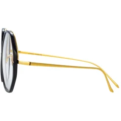 Linda Farrow Sunglasses-- Alona Oversized Optical Glasses in Black - LFL901C10OPT - Eyewear - Avvenice