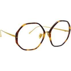 Linda Farrow Sunglasses-- Alona Oversized Optical Glasses in Tortoiseshell - LFL901C11OPT - Eyewear - Avvenice