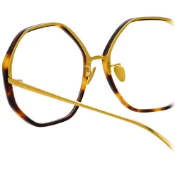 Linda Farrow Sunglasses-- Alona Oversized Optical Glasses in Tortoiseshell - LFL901C11OPT - Eyewear - Avvenice