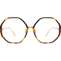 Linda Farrow Sunglasses-- Alona Oversized Optical Glasses in Tortoiseshell - LFL901C11OPT - Eyewear - Avvenice