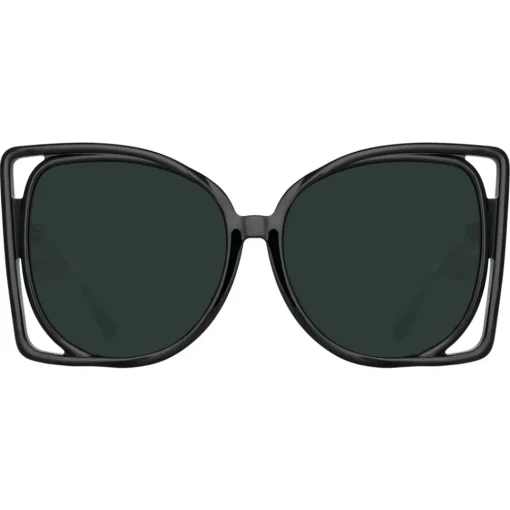Linda Farrow Sunglasses-- Astra Cat Eye Sunglasses in Black - LFL1357C1SUN - Eyewear - Avvenice