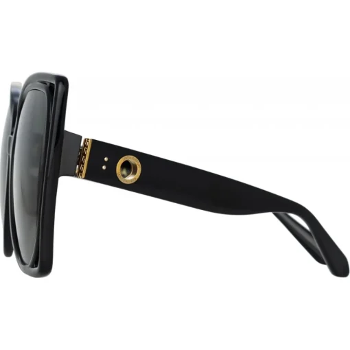 Linda Farrow Sunglasses-- Astra Cat Eye Sunglasses in Black - LFL1357C1SUN - Eyewear - Avvenice