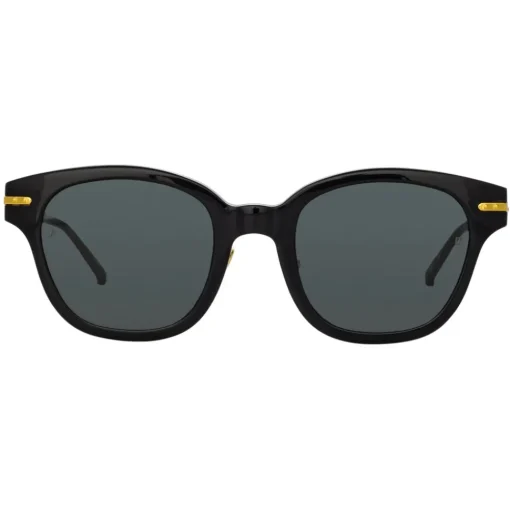 Linda Farrow Sunglasses-- Atkins D-Frame Sunglasses in Black - LF42C4SUN - Eyewear - Avvenice