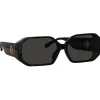 Linda Farrow Sunglasses-- Bailey Angular Sunglasses in Black - LFL1427C1SUN - Eyewear - Avvenice