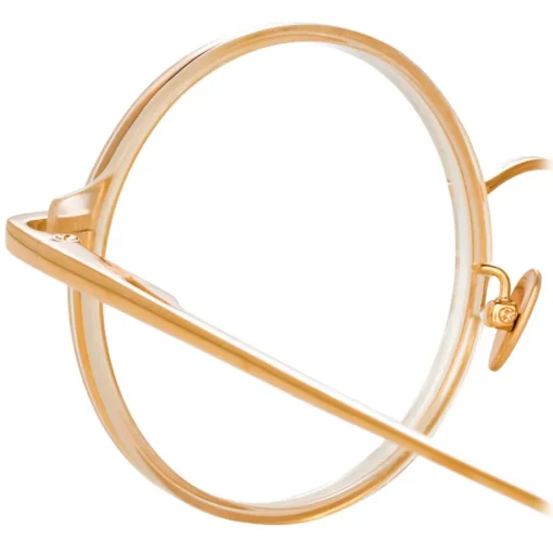Linda Farrow Sunglasses-- Bara Round Optical Glasses in Ash - LFL1243C5OPT - Eyewear - Avvenice