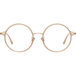 Linda Farrow Sunglasses-- Bara Round Optical Glasses in Ash - LFL1243C5OPT - Eyewear - Avvenice