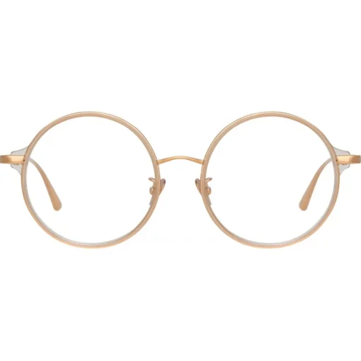 Linda Farrow Sunglasses-- Bara Round Optical Glasses in Ash - LFL1243C5OPT - Eyewear - Avvenice