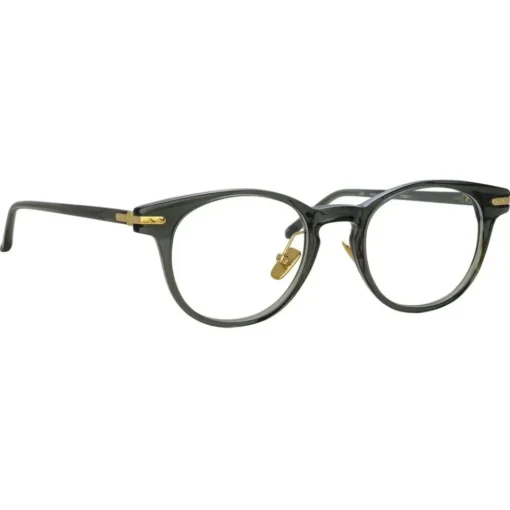 Linda Farrow Sunglasses-- Bay A D-Frame Optical Glasses in Green - LF25AC12OPT - Eyewear - Avvenice