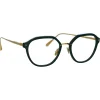 Linda Farrow Sunglasses-- Cacao Angular Optical Glasses in Green - LFL1273C5OPT - Eyewear - Avvenice