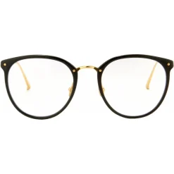 Linda Farrow Sunglasses-- Calthorpe Oval Optical Glasses in Black (C1) - LFLC251C1OPT - Eyewear - Avvenice