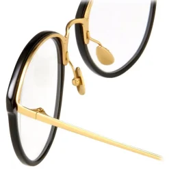 Linda Farrow Sunglasses-- Calthorpe Oval Optical Glasses in Black (C1) - LFLC251C1OPT - Eyewear - Avvenice