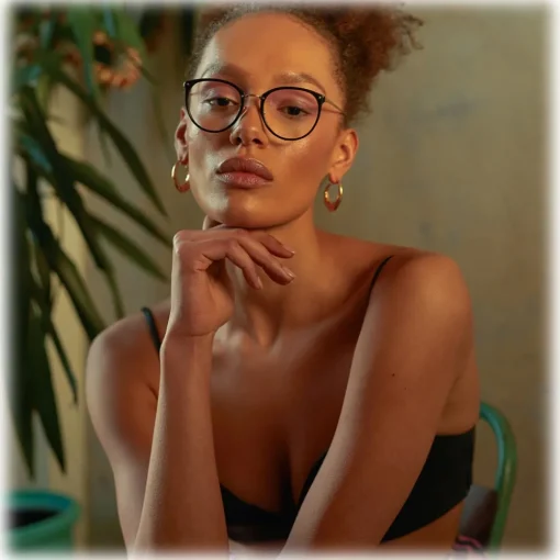 Linda Farrow Sunglasses-- Calthorpe Oval Optical Glasses in Black (C1) - LFLC251C1OPT - Eyewear - Avvenice