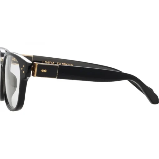Linda Farrow Sunglasses-- Carlos D-Frame Optical Glasses in Black - LFL1412C1OPT - Eyewear - Avvenice
