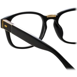Linda Farrow Sunglasses-- Carlos D-Frame Optical Glasses in Black - LFL1412C1OPT - Eyewear - Avvenice