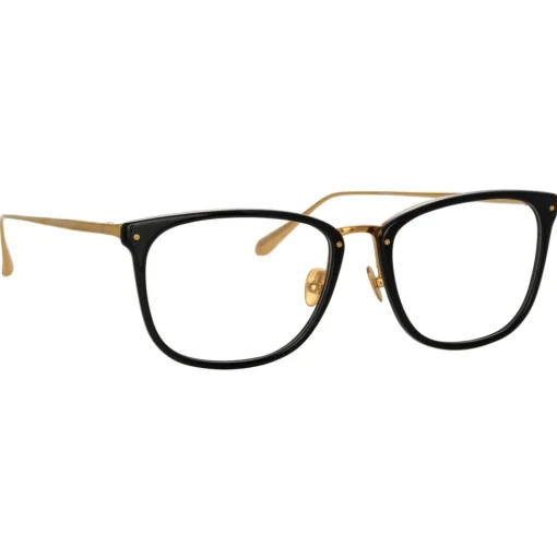 Linda Farrow Sunglasses-- Cassin Optical D-Frame in Black - LFL1457C3OPT - Eyewear - Avvenice