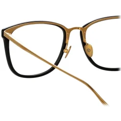 Linda Farrow Sunglasses-- Cassin Optical D-Frame in Black - LFL1457C3OPT - Eyewear - Avvenice