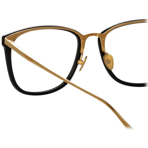 Linda Farrow Sunglasses-- Cassin Optical D-Frame in Black - LFL1457C3OPT - Eyewear - Avvenice