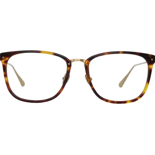 Linda Farrow Sunglasses-- Cassin Optical D-Frame in Tortoiseshell - LFL1457C4OPT - Eyewear - Avvenice